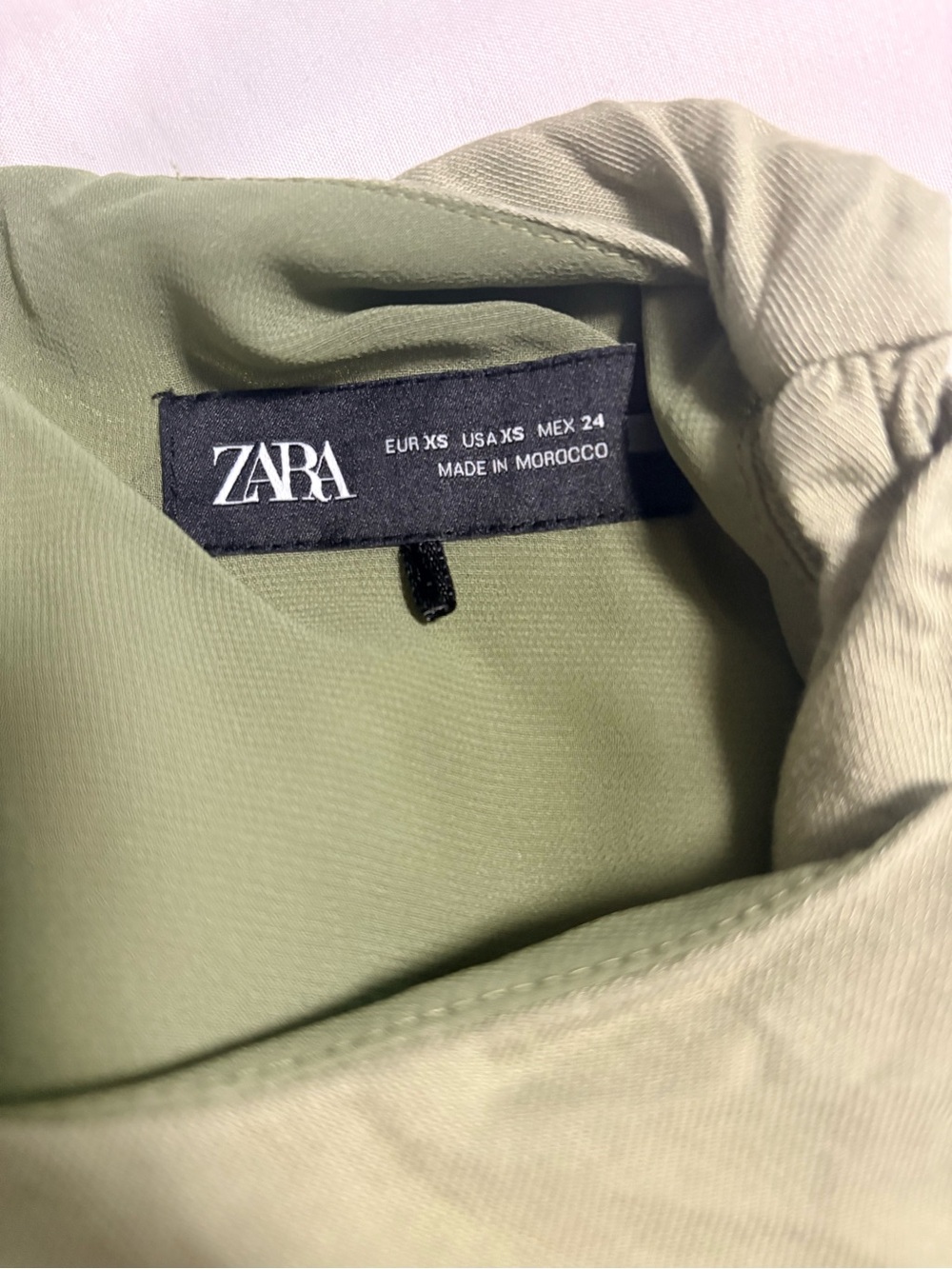 Zara Linen-Blend CutOut Sleeveless Midi Dress in Green. Size X-Small - Picture 11 of 13